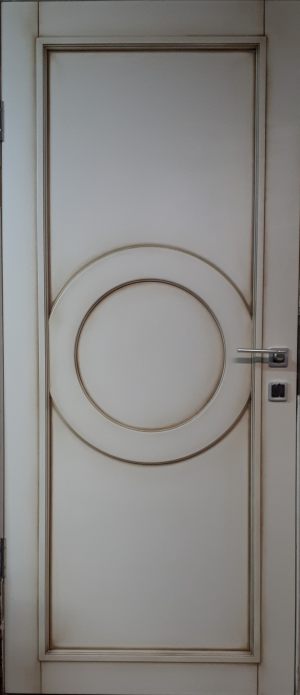 Межкомнатная дверь в профиле массив (эмаль с патиной) Шымкент