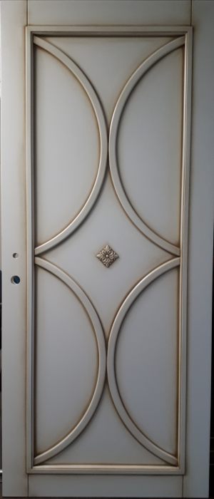 Межкомнатная дверь в профиле массив (эмаль с патиной) Шымкент