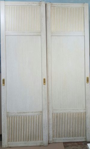 Двери для шкафа купе с фрезеровкой Шымкент